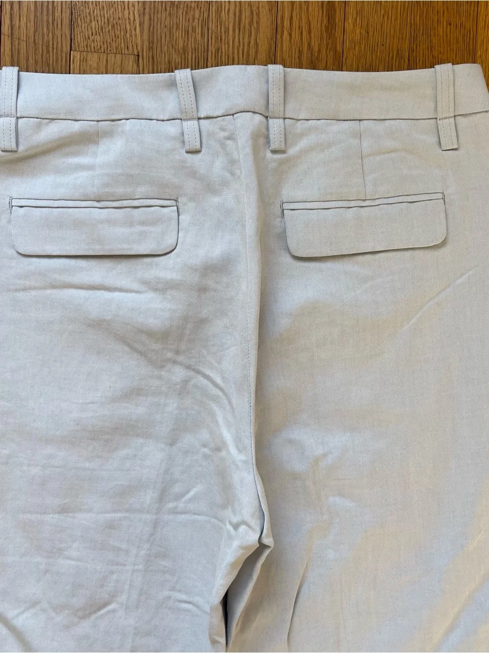 Banana Republic Linen Wide Leg Trouser Light Blue Size 12 NWOT
